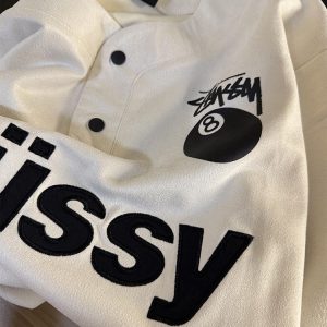 Trendy Black Embroidered Cotton Short Sleeve T-Shirt for Men and Women, American Style Buttonless Polo Top, Casual Fashion Essential