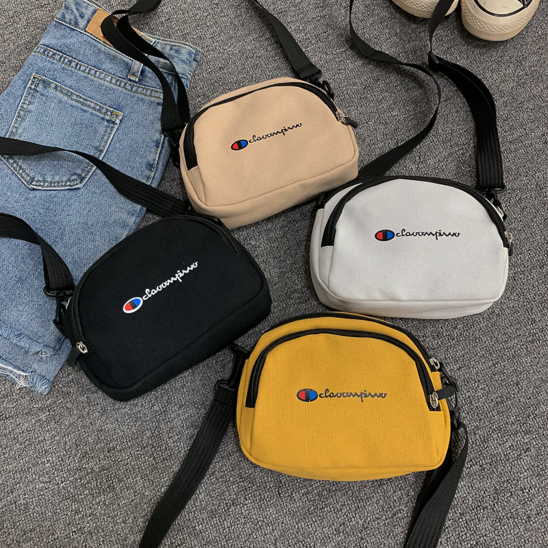 Trendy Canvas Crossbody Bag for Women - Versatile Small Bag for Spring Summer 2025 - Fresh Y2K Style