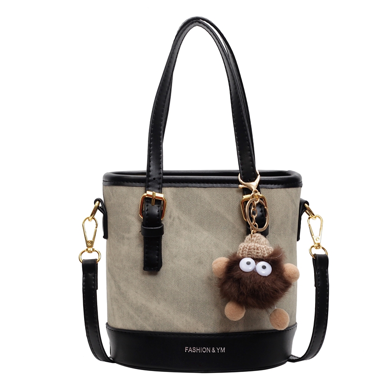 Trendy Color-Blocking Shoulder Crossbody Bucket Bag - Versatile Spliced Design for Women 2025 Trendy Color-Blocking Shoulder Crossbody Bucket Bag - Versatile Spliced Design for Women 2025