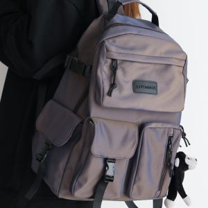 Trendy Colorful Backpack for Men and Women - Fashionable Double-Shoulder School Bag for Students, Perfect for Elementary and Middle School