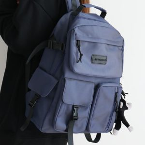 Trendy Colorful Backpack for Men and Women - Fashionable Double-Shoulder School Bag for Students, Perfect for Elementary and Middle School