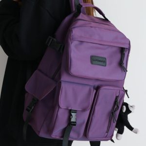 Trendy Colorful Backpack for Men and Women - Fashionable Double-Shoulder School Bag for Students, Perfect for Elementary and Middle School