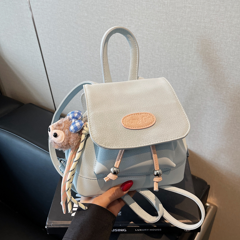 Trendy Dual-Use Small Backpack for Women - Stylish High-End Design with Contrasting Colors, Perfect for 2025 Fashion