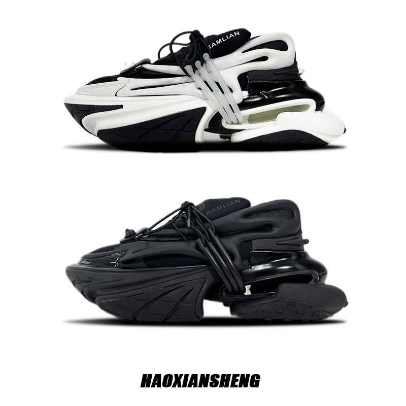 Trendy European Space Shoes for Men and Women - Niche Couple Tech Yacht Sneakers, Bullet Dad Style