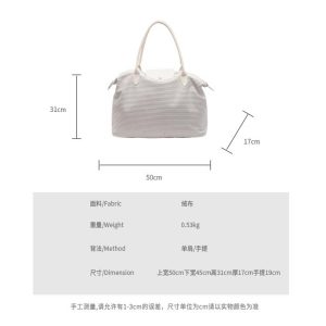 Trendy Large Capacity Commuter Travel Bag for Women - Lightweight Versatile Shoulder Bag for Travel and Maternity 2025