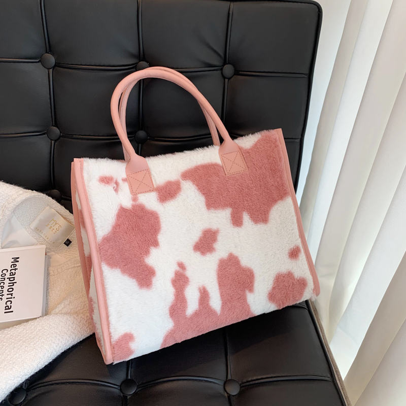 Trendy Large Capacity Leopard Print Fluffy Tote Handbag for Women - Versatile Elegant Shoulder Bag 2025 Trendy Large Capacity Leopard Print Fluffy Tote Handbag for Women - Versatile Elegant Shoulder Bag 2025