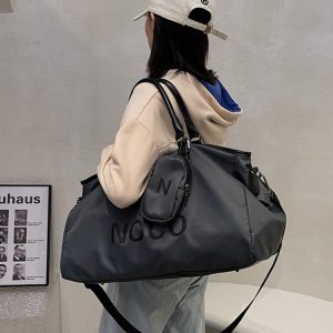 Trendy Large Capacity Tote Bag for Travel - Unisex Shoulder Bag for Short Trips - Stylish Ins Luggage Bag