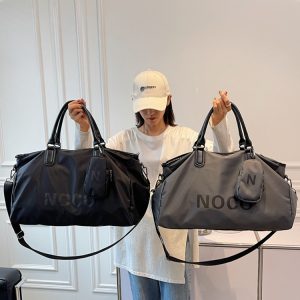 Trendy Large Capacity Tote Bag for Travel - Unisex Shoulder Bag for Short Trips - Stylish Ins Luggage Bag