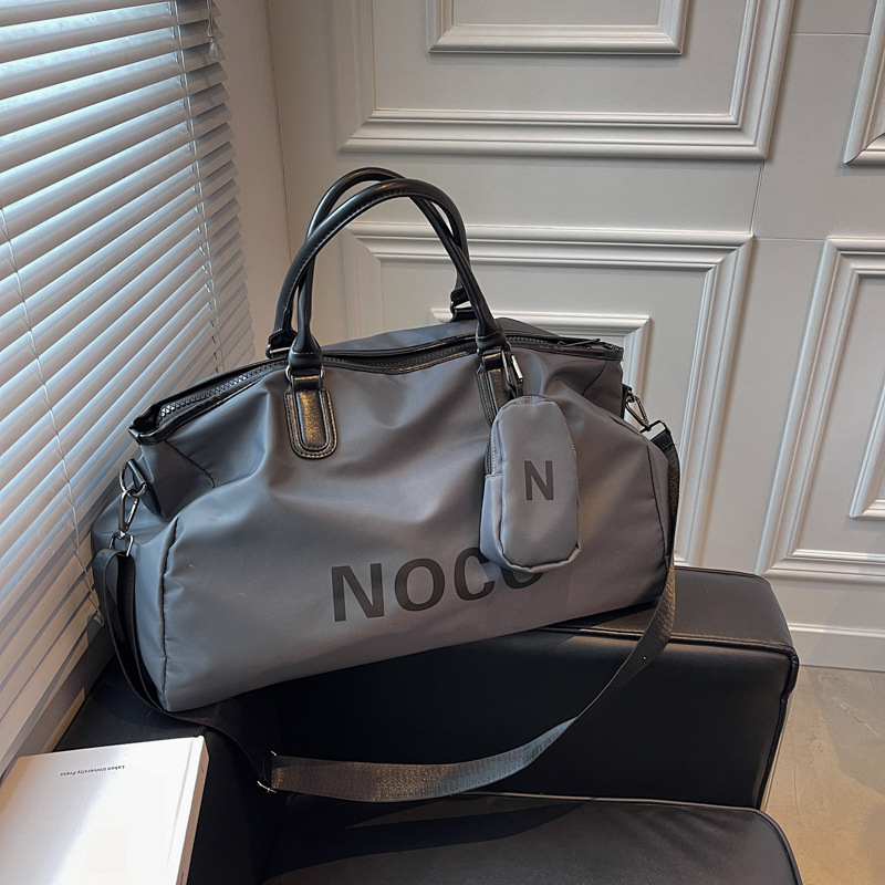 Trendy Large Capacity Tote Bag for Travel - Unisex Shoulder Bag for Short Trips - Stylish Ins Luggage Bag