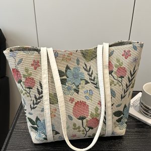 Trendy Large Capacity Tote Bag for Women, Korean Style Shoulder Bag, Versatile High-End Commuting Bag for Summer 2025
