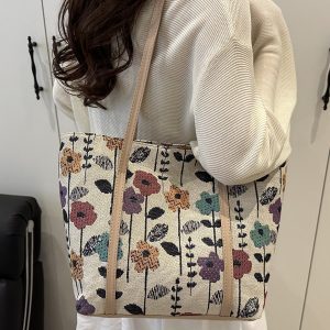 Trendy Large Capacity Tote Bag for Women, Korean Style Shoulder Bag, Versatile High-End Commuting Bag for Summer 2025
