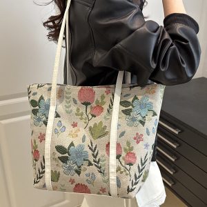 Trendy Large Capacity Tote Bag for Women, Korean Style Shoulder Bag, Versatile High-End Commuting Bag for Summer 2025