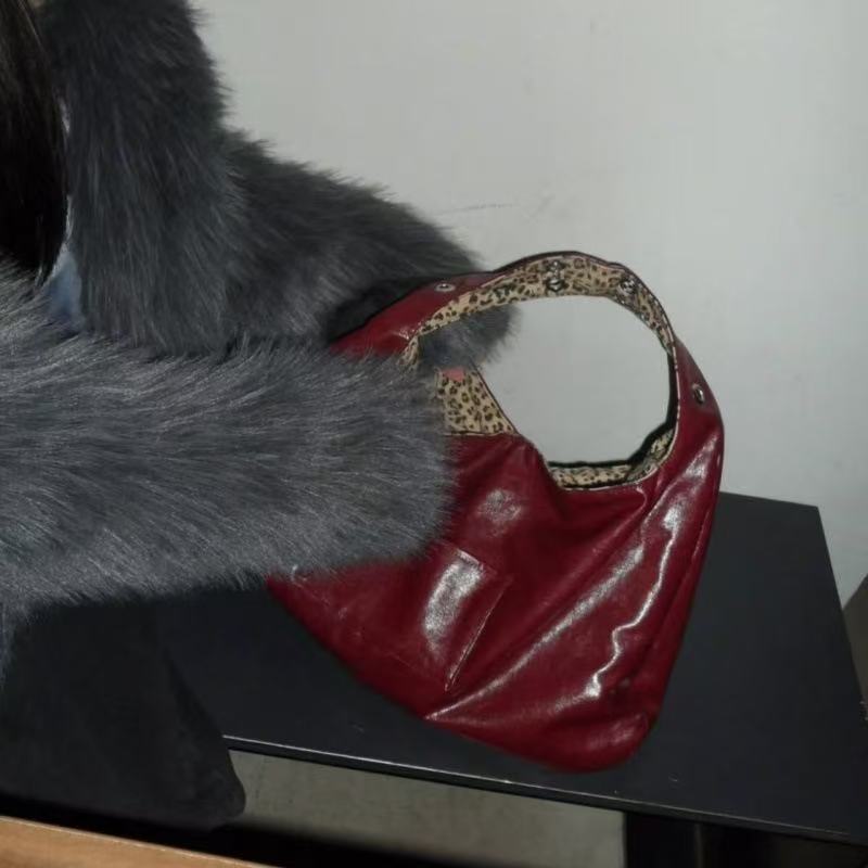 Trendy Leopard Print Large Capacity Tote Bag for Women, Soft Leather Underarm Commuter Shoulder Handbag, 2025 Fashion Essential