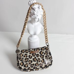 Trendy Leopard Print Zebra Pattern Crossbody Phone Bag for Women - Cute Underarm Bag for Spring and Summer 2022 Fashion