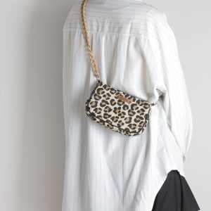 Trendy Leopard Print Zebra Pattern Crossbody Phone Bag for Women - Cute Underarm Bag for Spring and Summer 2022 Fashion