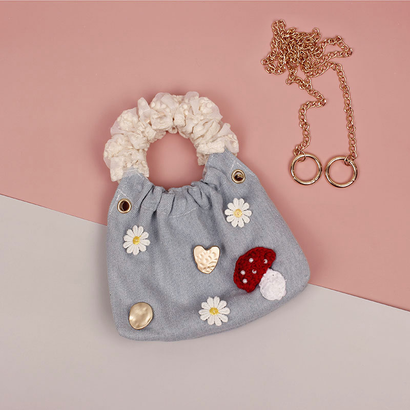 Trendy Mini Pleated Handheld Crossbody Bag for Women - Round Ring Design, Summer 2022 Fashion Accessory