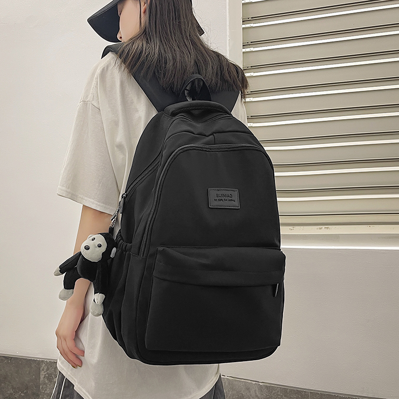 Trendy Minimalist Women's Backpack for School - Mid-High Capacity, Dirt-Resistant, Double Shoulder Design