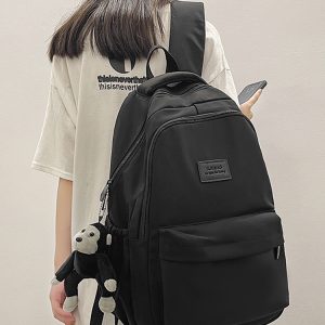 Trendy Minimalist Women's Backpack for School - Mid-High Capacity, Dirt-Resistant, Double Shoulder Design
