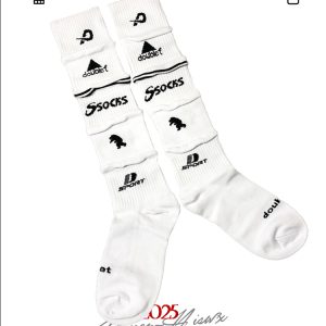 Trendy Multi-Layered Letter Print Long Knee-High Sports Socks for Men and Women - Skateboard & Football Style