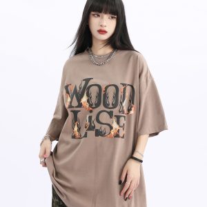 Trendy Retro Half Sleeve T-Shirt for Men and Women - Loose Fit American Style - Summer 2025 High Street Fashion