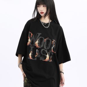 Trendy Retro Half Sleeve T-Shirt for Men and Women - Loose Fit American Style - Summer 2025 High Street Fashion