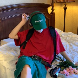 Trendy Summer Short Sleeve Solid Color High Neck T-Shirt - Versatile Korean Style Couple Outfit Top