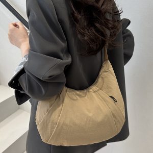 Trendy Summer Women's Casual Dumpling Bag - Large Capacity Commuter Shoulder Crossbody Bag for 2025 Fashion