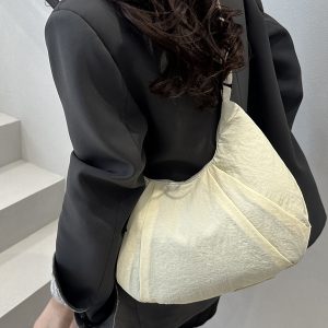 Trendy Summer Women's Casual Dumpling Bag - Large Capacity Commuter Shoulder Crossbody Bag for 2025 Fashion