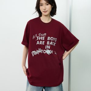 Trendy Unisex Short-Sleeve T-Shirt with Letter Print, Casual American Style Tee for Commuting, Perfect for 90s and Y2K Fashion Lovers