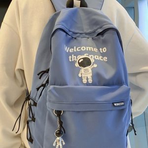 Trendy Water-Resistant Unisex Backpack for Men and Women, Large Capacity, Versatile College Student Bag, Cool Design