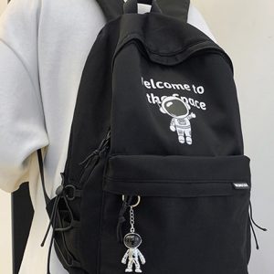 Trendy Water-Resistant Unisex Backpack for Men and Women, Large Capacity, Versatile College Student Bag, Cool Design