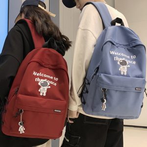 Trendy Water-Resistant Unisex Backpack for Men and Women, Large Capacity, Versatile College Student Bag, Cool Design