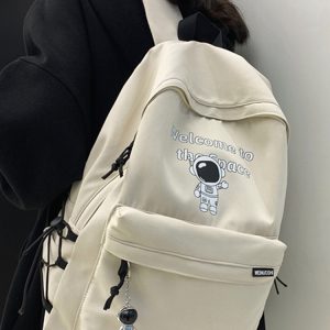 Trendy Water-Resistant Unisex Backpack for Men and Women, Large Capacity, Versatile College Student Bag, Cool Design