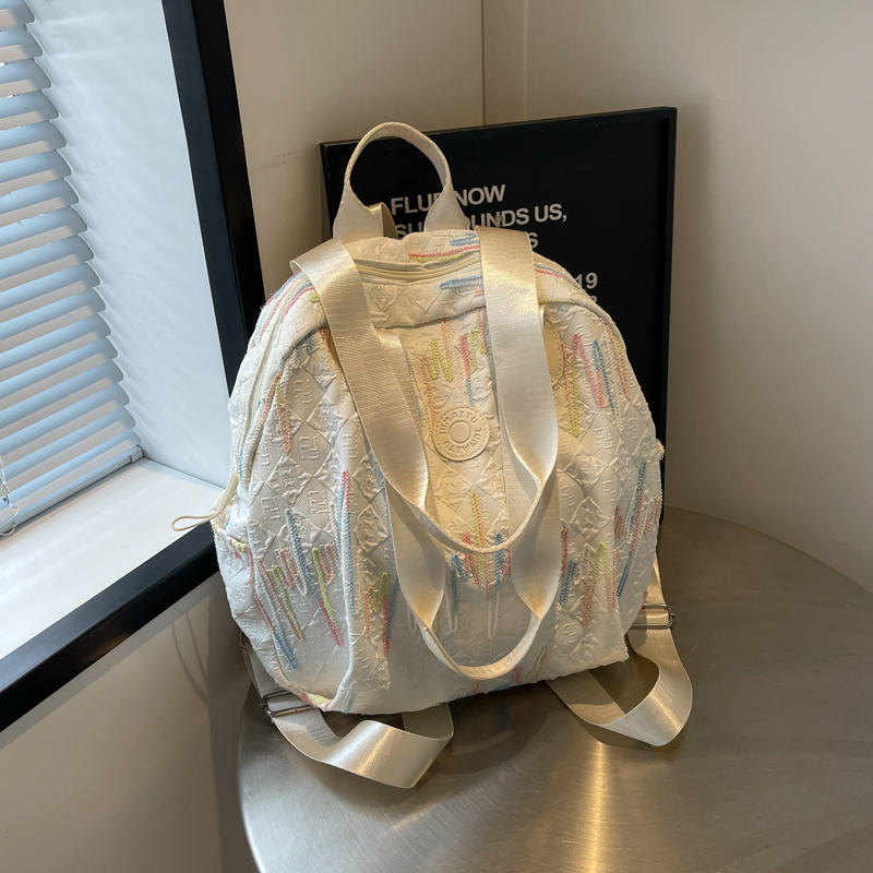 Trendy Women's Canvas Backpack - Versatile Lightweight Tote Bag with Large Capacity for Students and Everyday Use