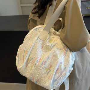 Trendy Women's Canvas Backpack - Versatile Lightweight Tote Bag with Large Capacity for Students and Everyday Use