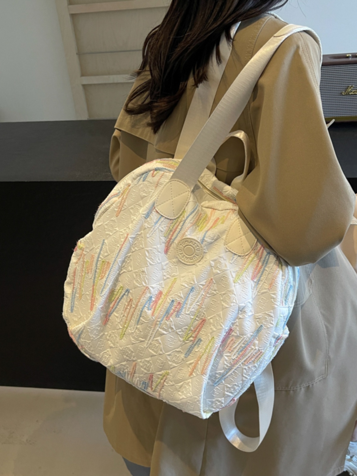 Trendy Women's Canvas Backpack - Versatile Lightweight Tote Bag with Large Capacity for Students and Everyday Use Trendy Women's Canvas Backpack - Versatile Lightweight Tote Bag with Large Capacity for Students and Everyday Use