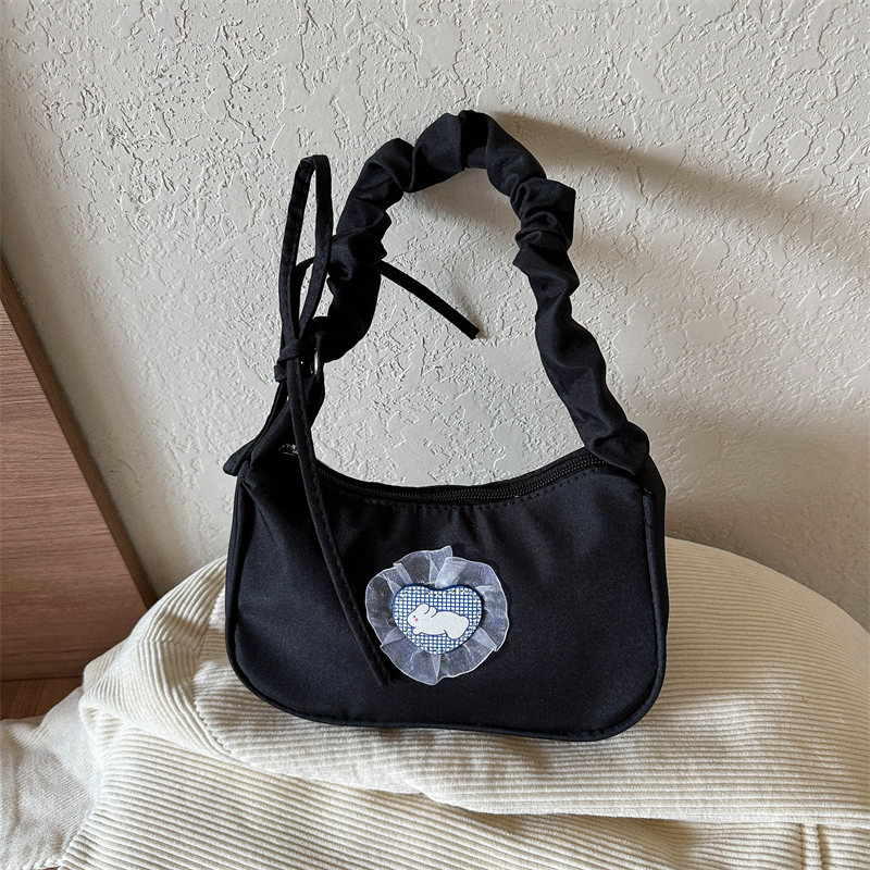 Trendy Women's Crescent Bag 2025, Unique Wrinkled Drawstring Tote, Fashionable Shoulder Underarm Bag