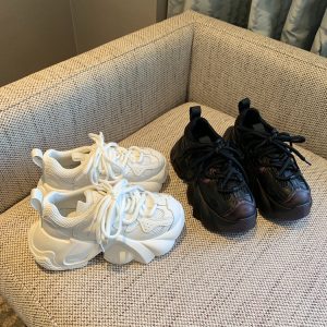 Trendy Women's Dad Shoes, Retro 2024 Lace-Up Thick-Soled Platform Sneakers, Versatile Sports Casual Footwear