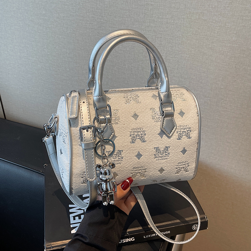 Trendy Women's Embroidered Fabric Crossbody Pillow Bag - Fashionable Small Handbag for 2025, Perfect for Y2K and Everyday Style