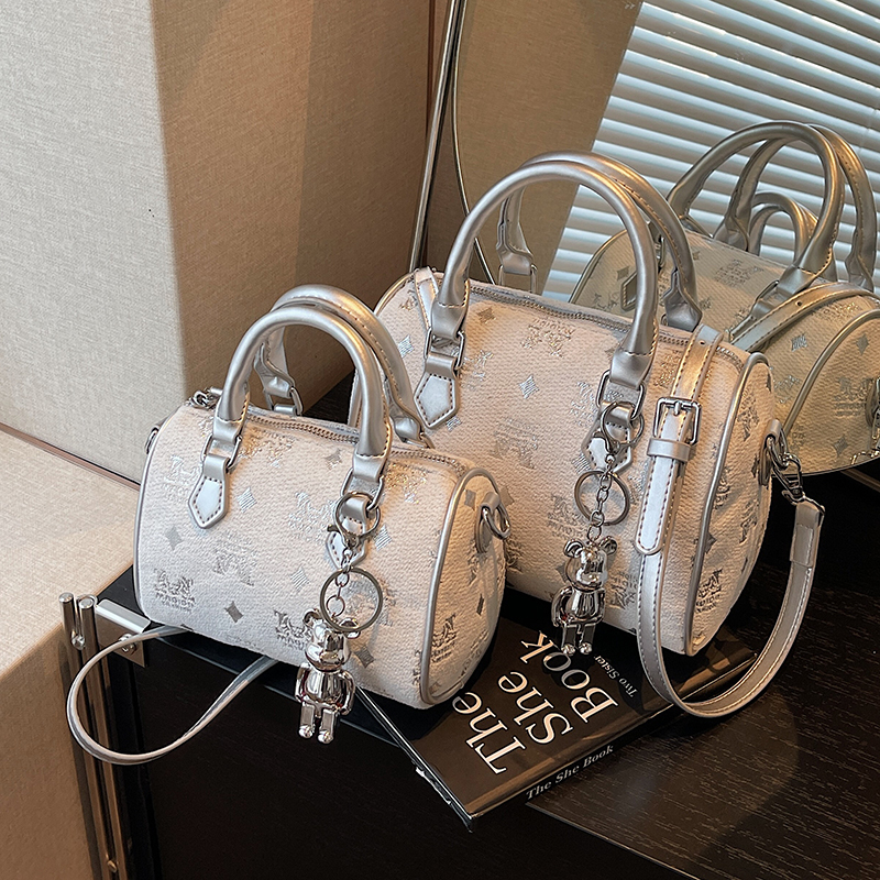 Trendy Women's Embroidered Fabric Crossbody Pillow Bag - Fashionable Small Handbag for 2025, Perfect for Y2K and Everyday Style