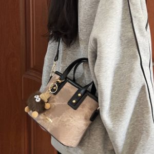 Trendy Women's Gradient Bucket Bag 2025 - Casual Shoulder Crossbody Tote for Fashionable Everyday Style