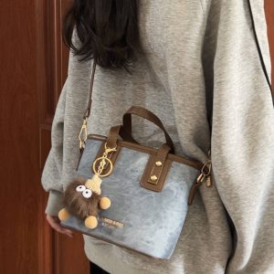 Trendy Women's Gradient Bucket Bag 2025 - Casual Shoulder Crossbody Tote for Fashionable Everyday Style