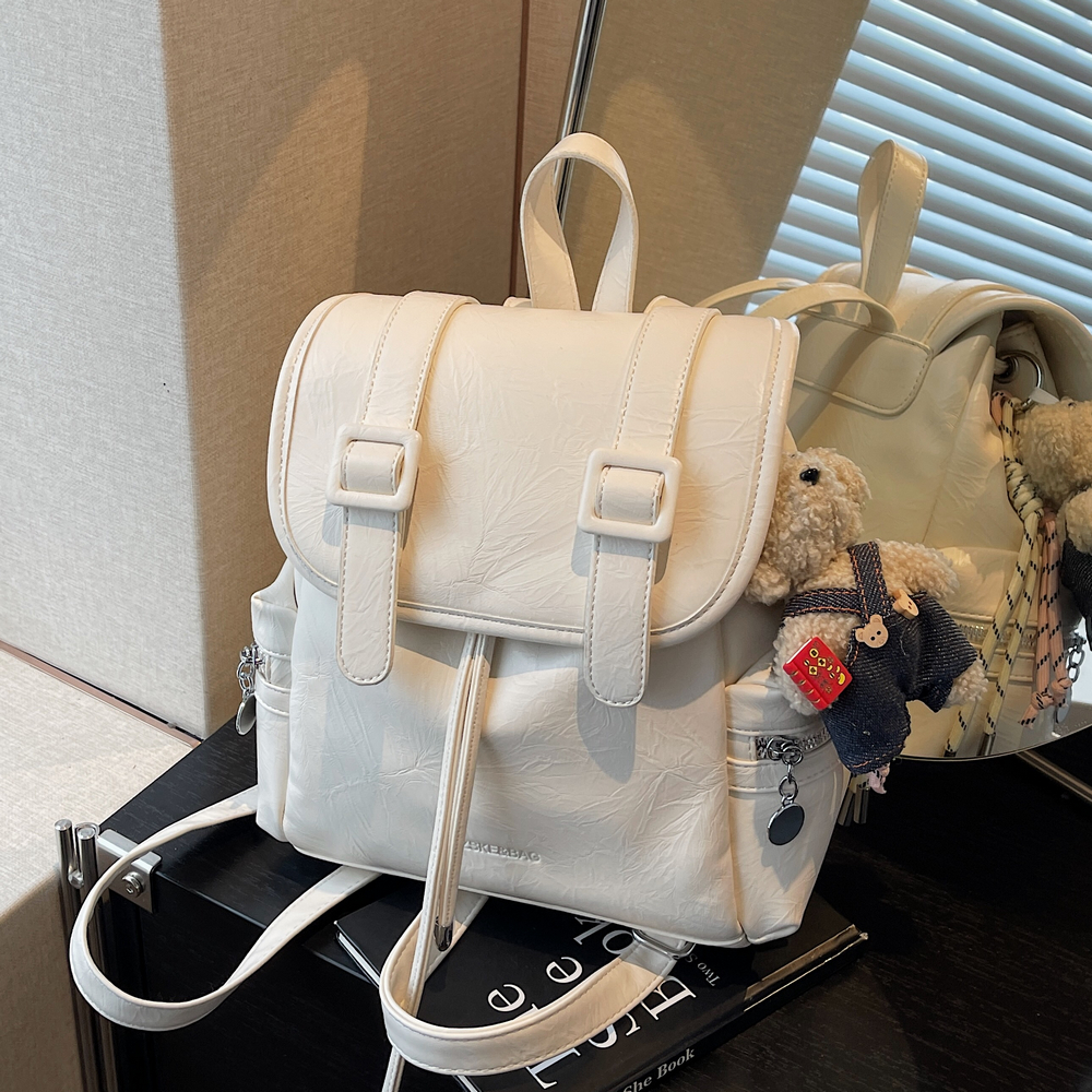 Trendy Women's Large-Capacity Backpack, Stylish Versatile Hiking Bag & Laptop Tote, Fashionable High-End Niche Design