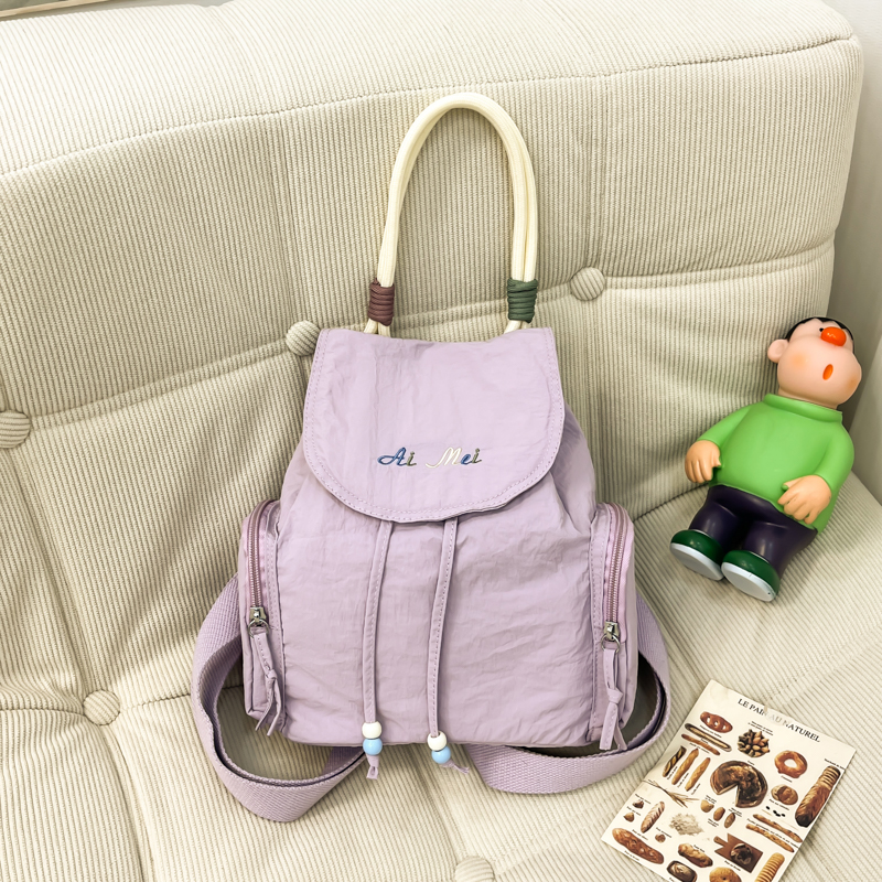 Trendy Women's Leisure Travel Backpack 2025 - Solid Color Small Student Backpack for Class and Everyday Use