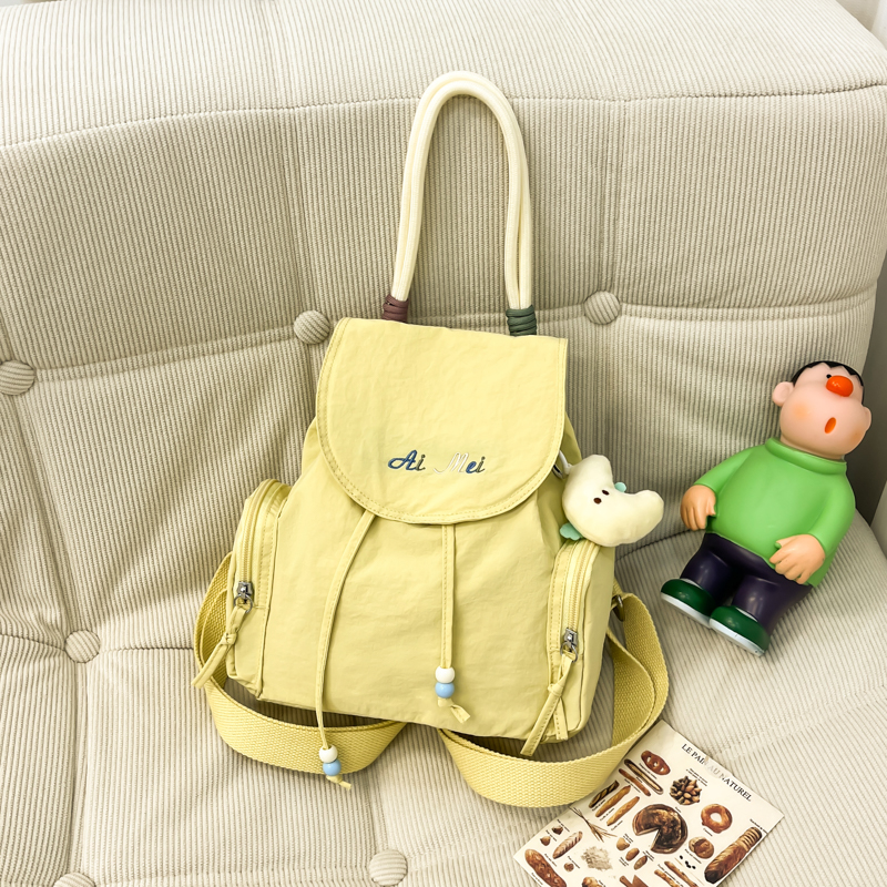 Trendy Women's Leisure Travel Backpack 2025 - Solid Color Small Student Backpack for Class and Everyday Use