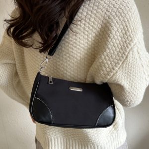 Trendy Women's Nylon Underarm Bag - Versatile Crossbody Shoulder Bag for 2025 Fashion