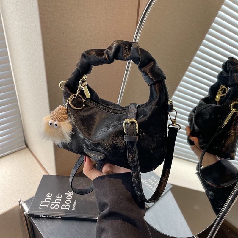 Trendy Women's Pleated Cloud Bag - Casual Chic Small Square Handbag for Shoulder or Crossbody - 2025 Fashion Style