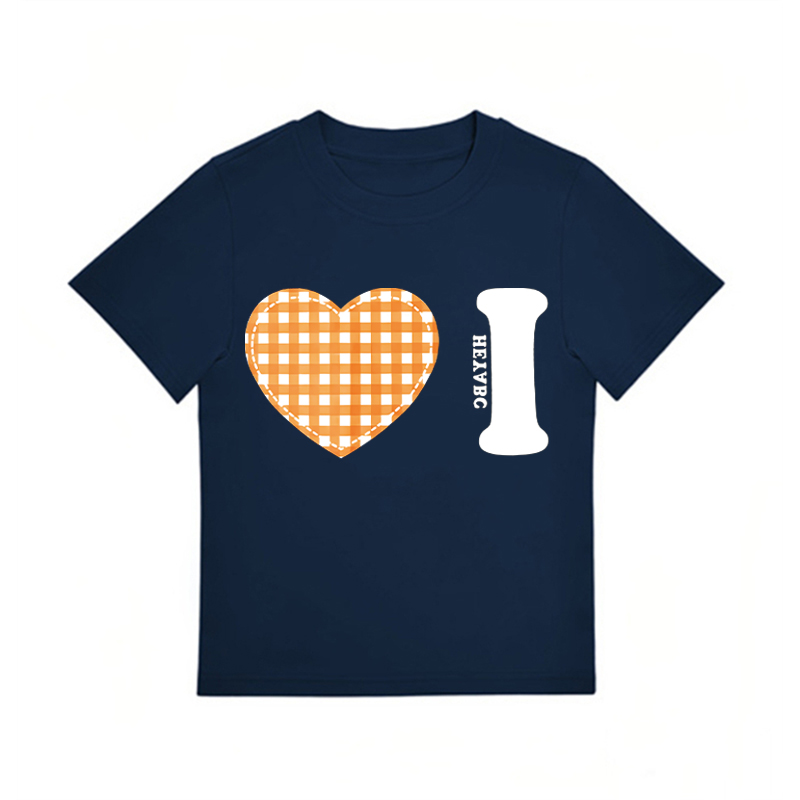 Trendy Women's Summer Short Sleeve Plaid Heart Print T-Shirt - Slim Fit Round Neck Top for a Chic American Style Look Trendy Women's Summer Short Sleeve Plaid Heart Print T-Shirt - Slim Fit Round Neck Top for a Chic American Style Look