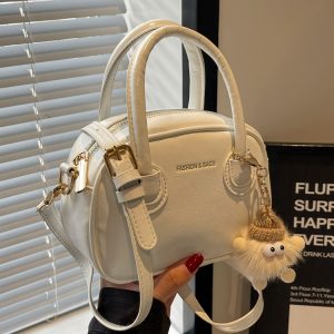 Trendy Women's Textured Crossbody Bag 2025 - Minimalist Small Square Shoulder Handbag for Commuting and Everyday Fashion