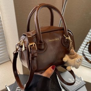 Trendy Women's Textured Crossbody Bag 2025 - Minimalist Small Square Shoulder Handbag for Commuting and Everyday Fashion